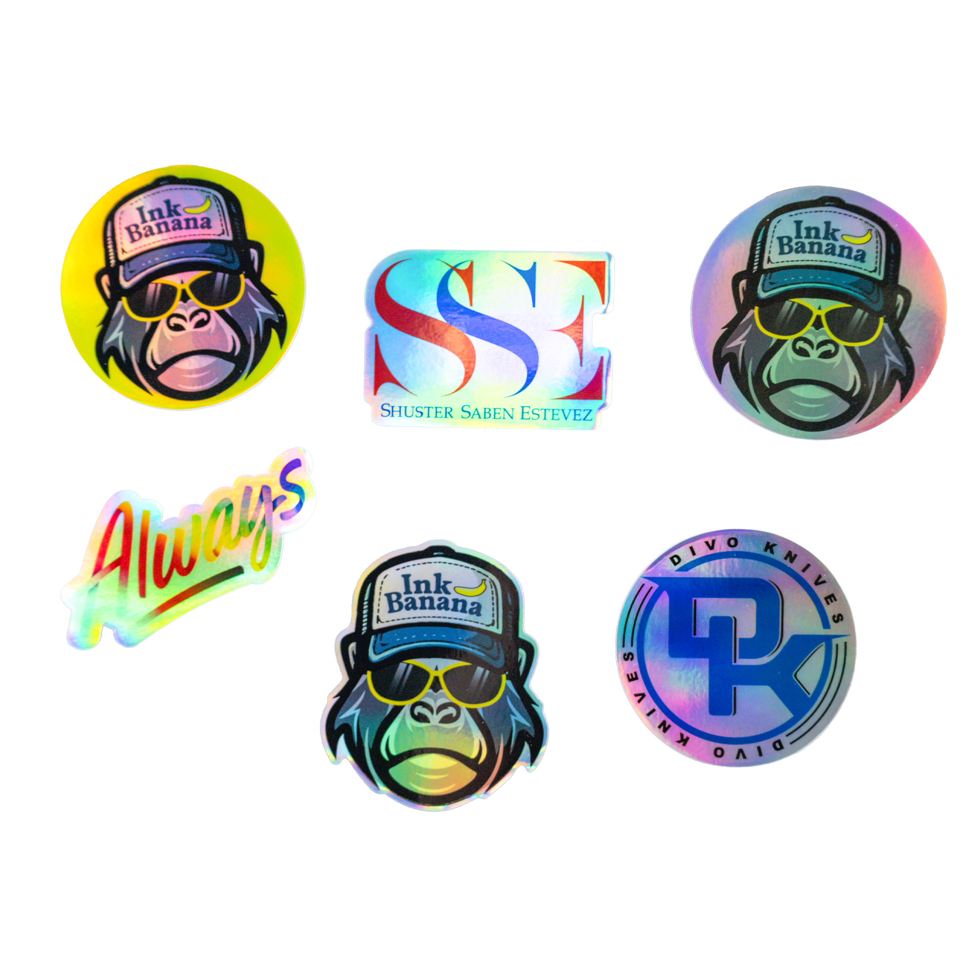Holographic & Chrome Stickers