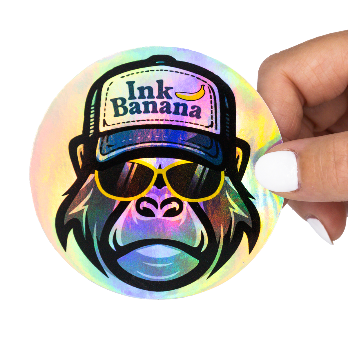 Autocollant Personnalisé Texte 91-100 En Vinyle Holographique Argent - Qualité Pro Cut Stickers